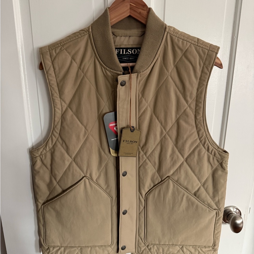 Filson Men's Brown Quilted Vest
